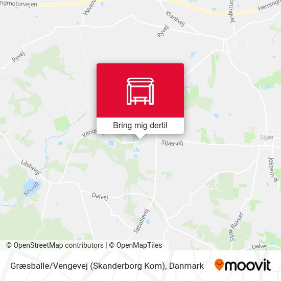 Græsballe / Vengevej (Skanderborg Kom) kort