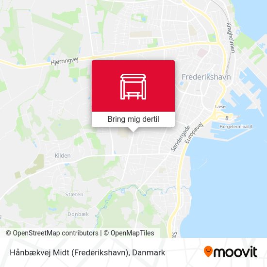 Hånbækvej Midt (Frederikshavn) kort