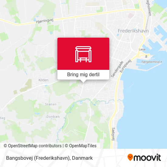 Bangsbovej (Frederikshavn) kort