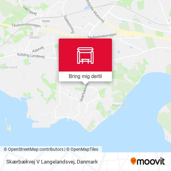 Skærbækvej V Langelandsvej kort