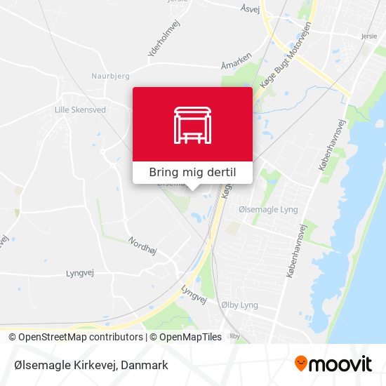 Ølsemagle Kirkevej kort