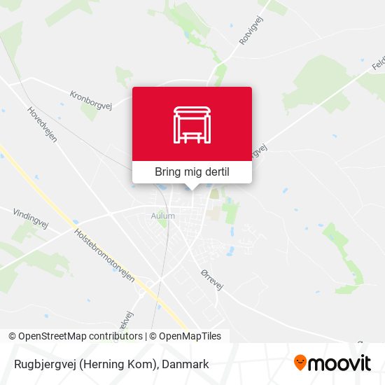 Rugbjergvej (Herning Kom) kort