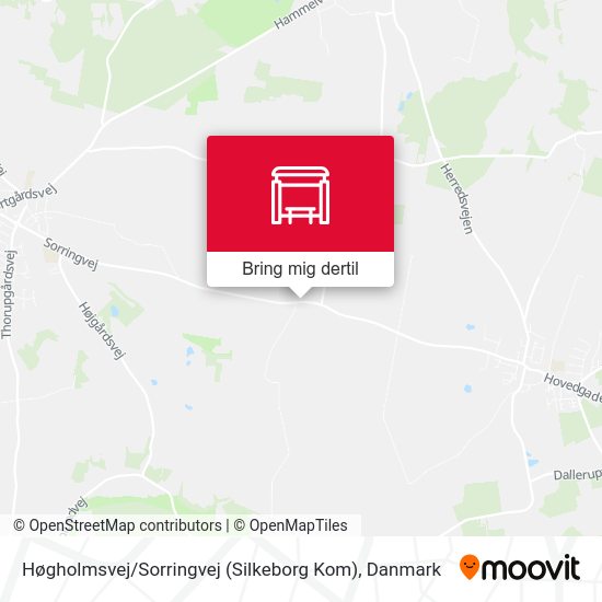 Høgholmsvej / Sorringvej (Silkeborg Kom) kort