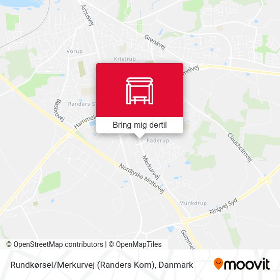 Rundkørsel / Merkurvej (Randers Kom) kort