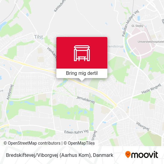 Bredskiftevej / Viborgvej (Aarhus Kom) kort