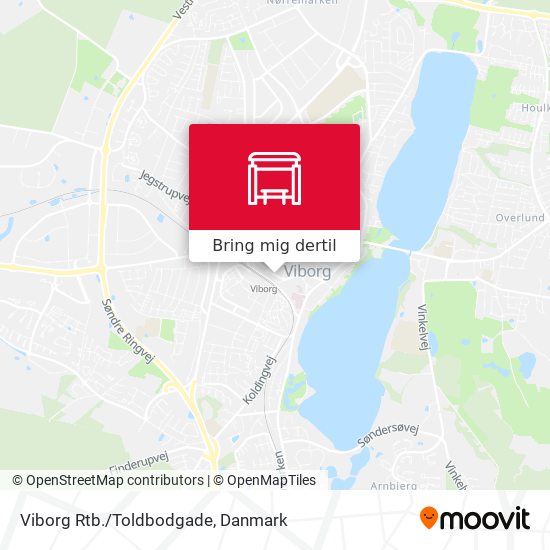 Viborg Rtb./Toldbodgade kort