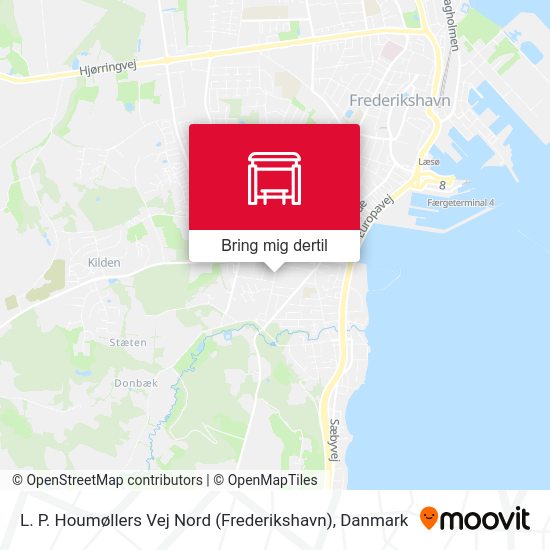 L. P. Houmøllers Vej Nord (Frederikshavn) kort