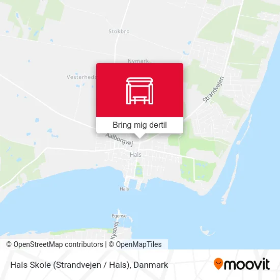 Hals Skole (Strandvejen / Hals) kort