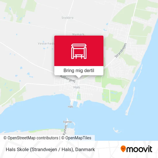 Hals Skole (Strandvejen / Hals) kort