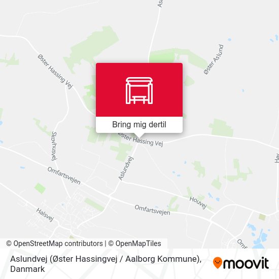 Aslundvej (Øster Hassingvej / Aalborg Kommune) kort