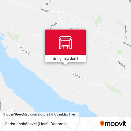 Christianshåbsvej (Hals) kort