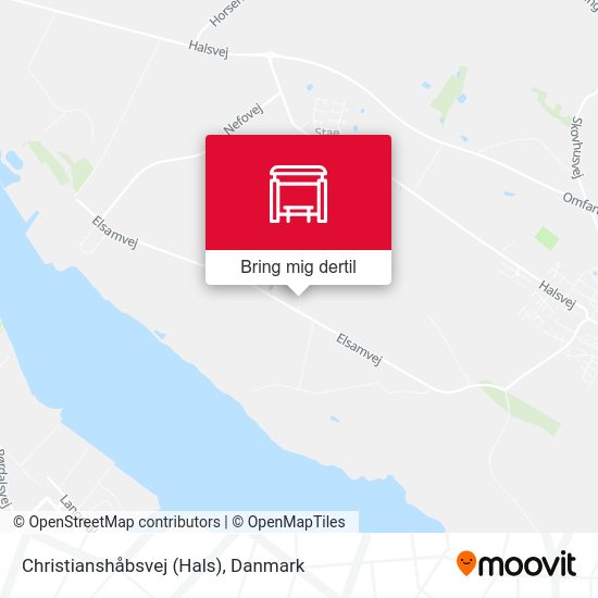 Christianshåbsvej (Hals) kort