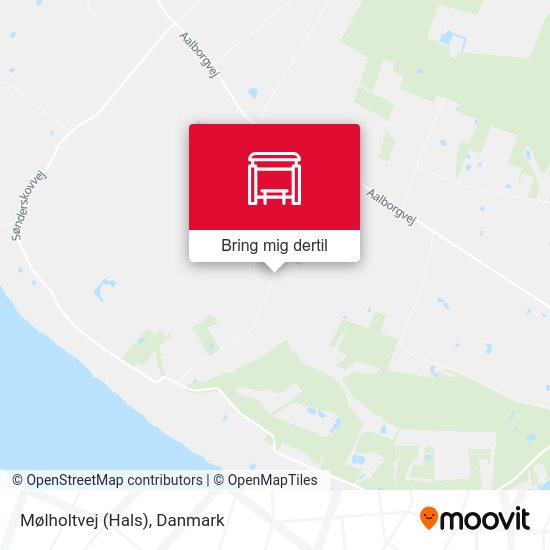 Mølholtvej (Hals) kort