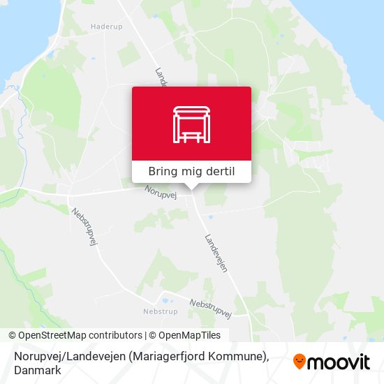 Norupvej / Landevejen (Mariagerfjord Kommune) kort