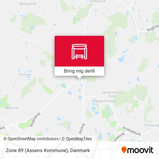Zone 89 (Assens Kommune) kort
