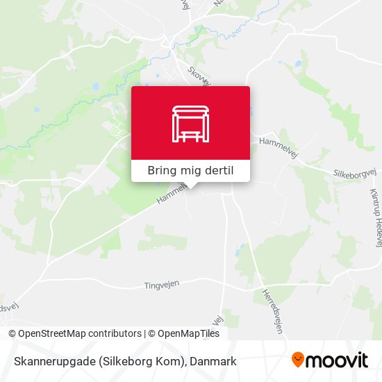 Skannerupgade (Silkeborg Kom) kort