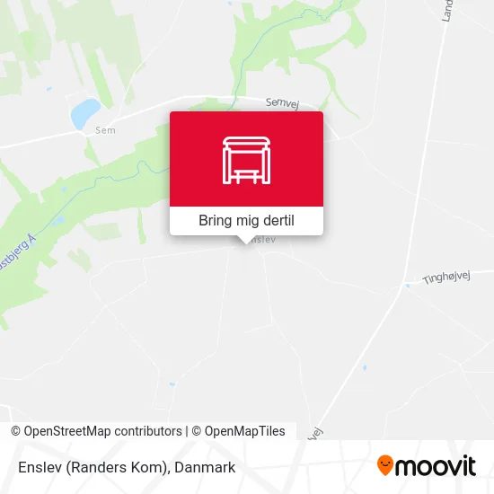 Enslev (Randers Kom) kort