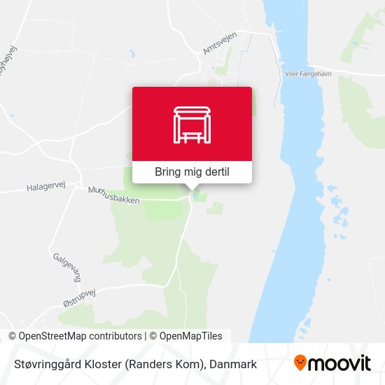 Støvringgård Kloster (Randers Kom) kort