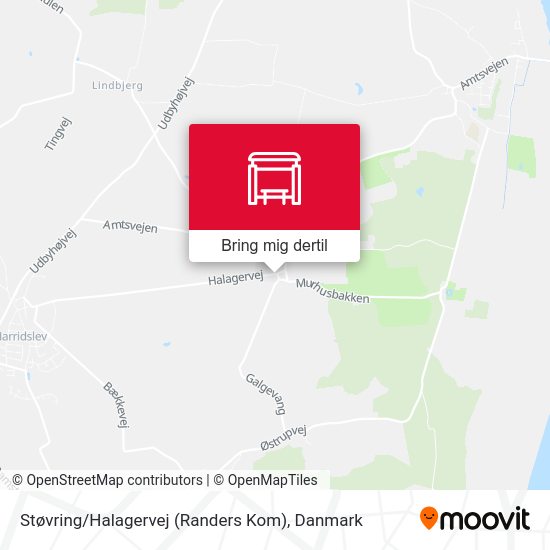 Støvring / Halagervej (Randers Kom) kort