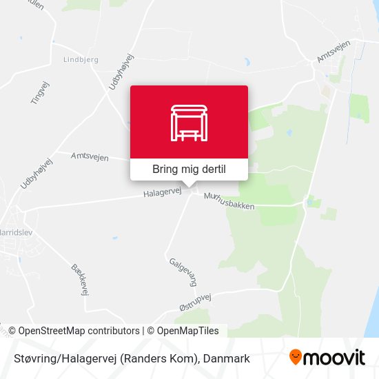 Støvring / Halagervej (Randers Kom) kort