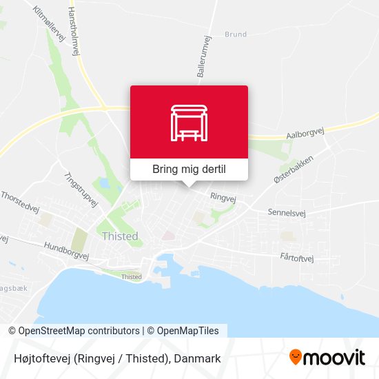 Højtoftevej (Ringvej / Thisted) kort
