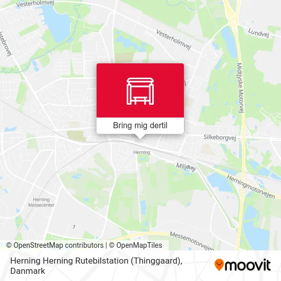 Herning Herning Rutebilstation (Thinggaard) kort