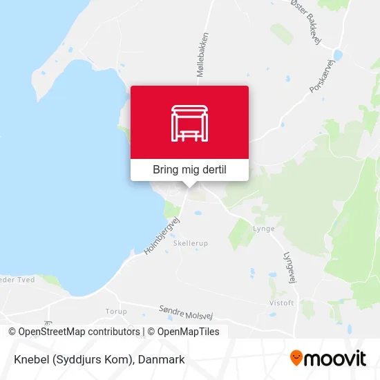 Knebel (Syddjurs Kom) kort