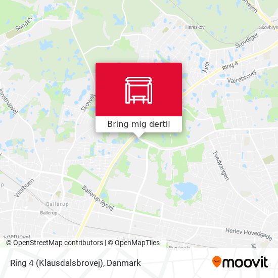 Ring 4 (Klausdalsbrovej) kort