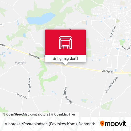 Viborgvej / Rastepladsen (Favrskov Kom) kort