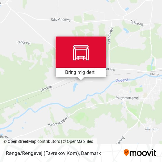 Rønge/Røngevej (Favrskov Kom) kort