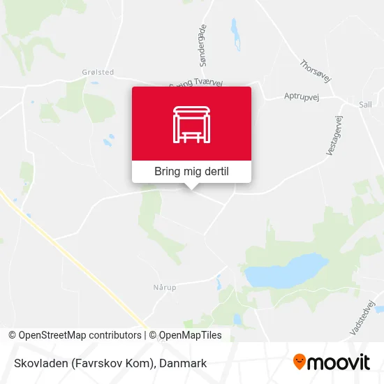 Skovladen (Favrskov Kom) kort