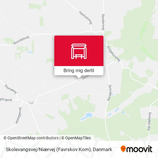 Skolevangsvej / Niærvej (Favrskov Kom) kort