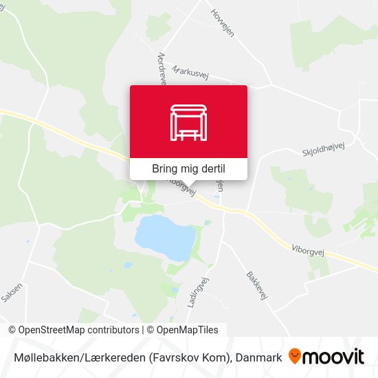 Møllebakken / Lærkereden (Favrskov Kom) kort