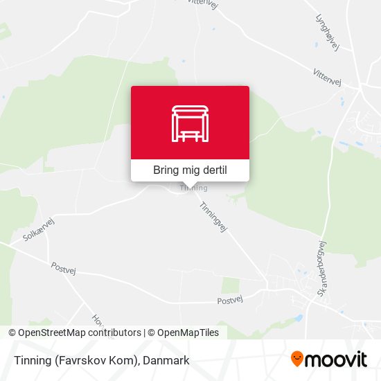 Tinning (Favrskov Kom) kort