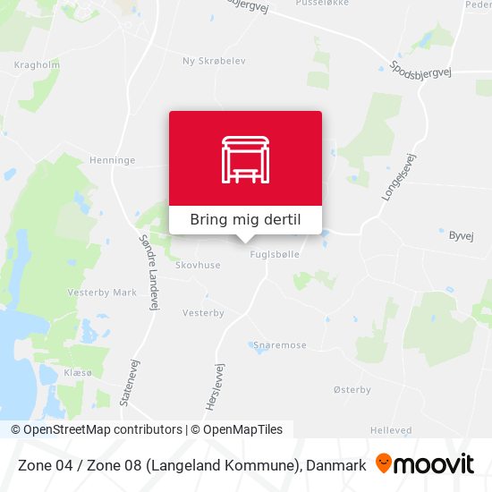 Zone 04 / Zone 08 (Langeland Kommune) kort