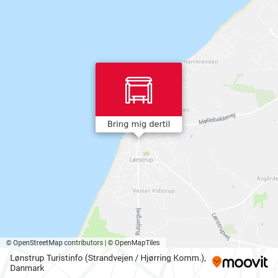 Lønstrup Turistinfo (Strandvejen / Hjørring Komm.) kort