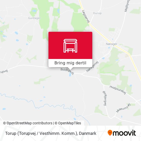 Torup (Torupvej / Vesthimm. Komm.) kort