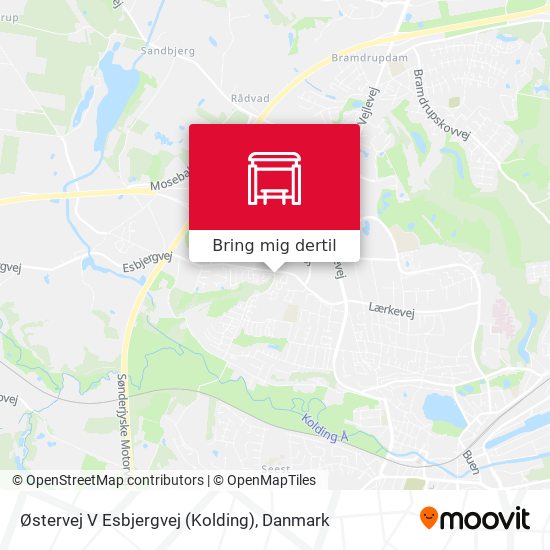 Østervej V Esbjergvej (Kolding) kort