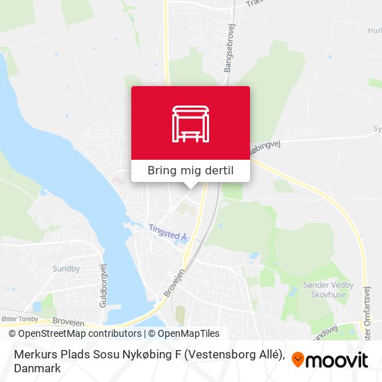 Merkurs Plads Sosu Nykøbing F (Vestensborg Allé) kort