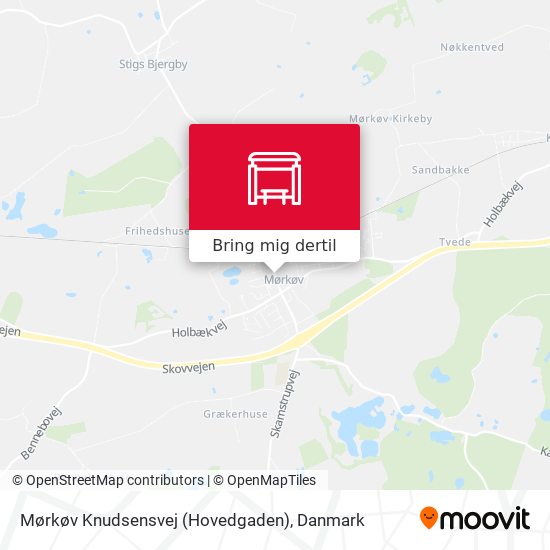 Mørkøv Knudsensvej (Hovedgaden) kort