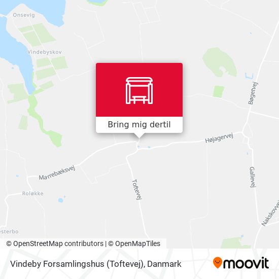 Vindeby Forsamlingshus (Toftevej) kort