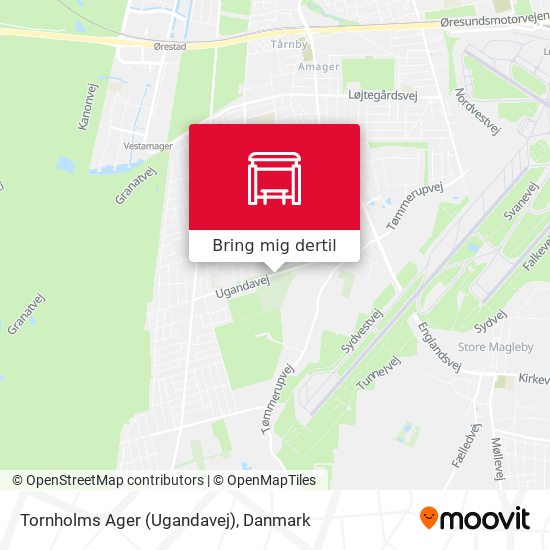Tornholms Ager (Ugandavej) kort