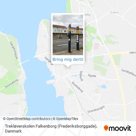 Trekløverskolen Falkenborg (Frederiksborggade) kort