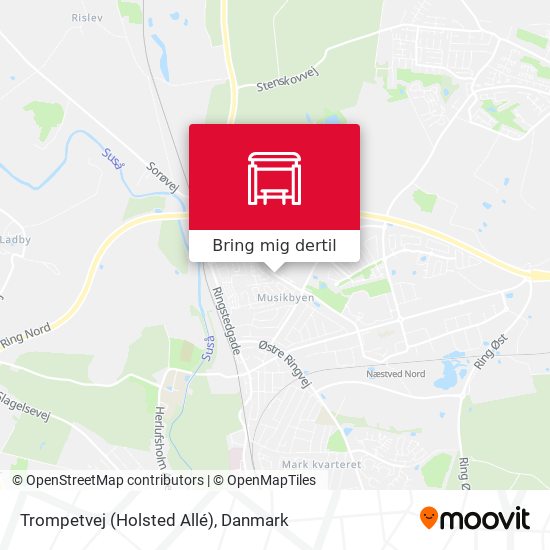 Trompetvej (Holsted Allé) kort