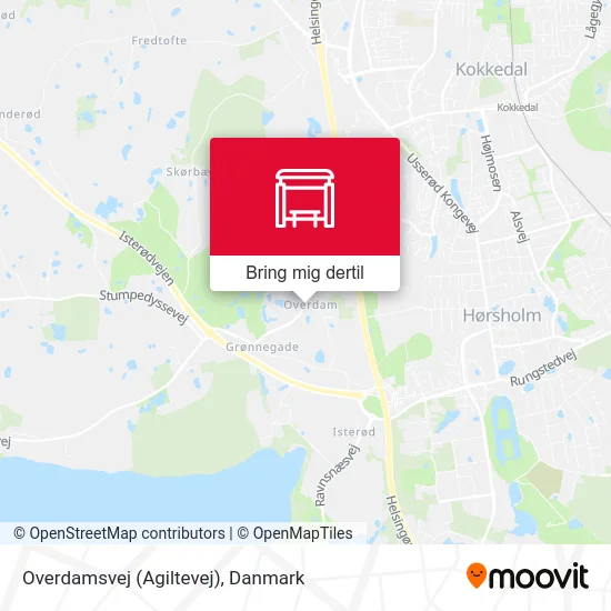 Overdamsvej (Agiltevej) kort