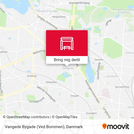 Vangede Bygade (Ved Bommen) kort