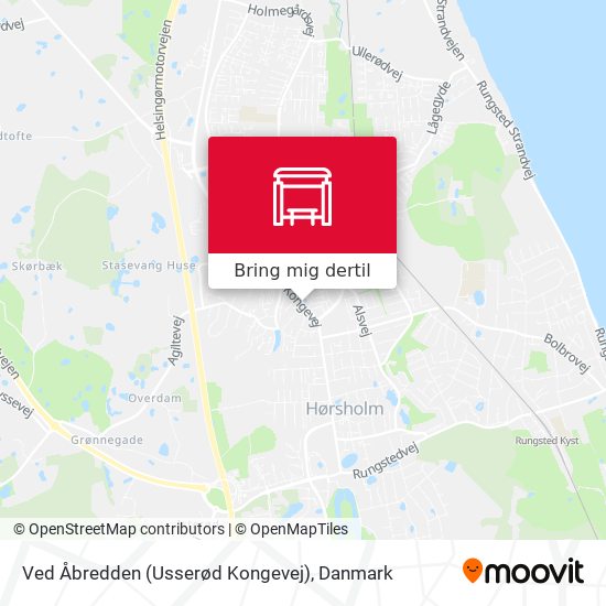 Ved Åbredden (Usserød Kongevej) kort