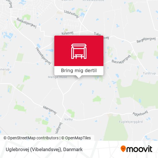 Uglebrovej (Vibelandsvej) kort