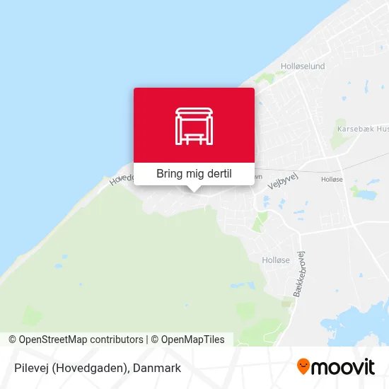 Pilevej (Hovedgaden) kort