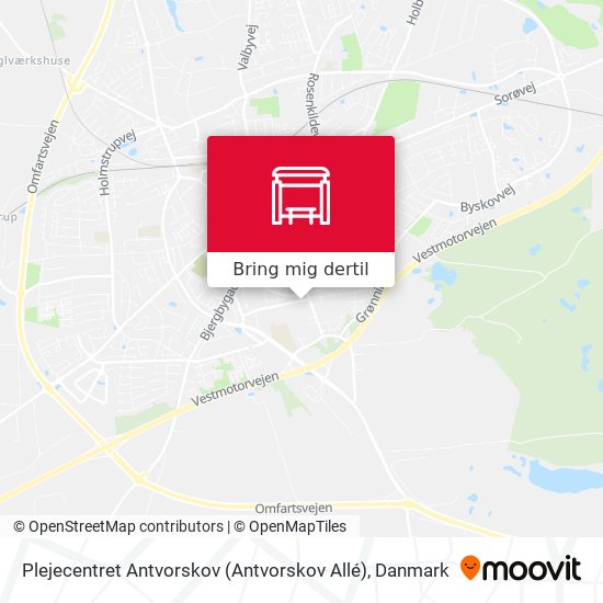 Plejecentret Antvorskov (Antvorskov Allé) kort